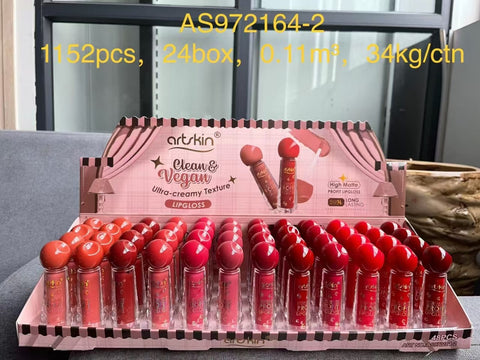 Art Skin Clean Vegan Lip Gloss – Pure Shine, Guilt-Free Glam