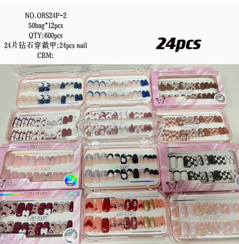 Lonly Beauty 24 Pcs Set Nail Art – Unleash Your Creativity with Every Nail