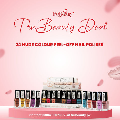 Oscar's beauty peel off nail polishes nude colors