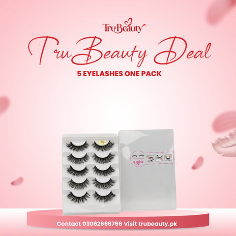 Anjieer 5 in 1 mink lashes