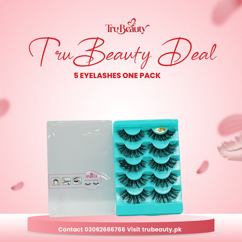 Anjieer 5 in 1 mink lashes
